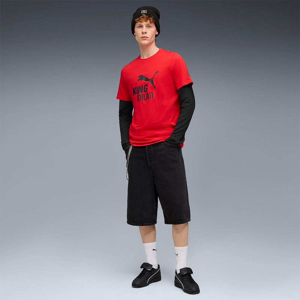 PUMA AC Milan King Logo เสื้อยืดผู้ใหญ่