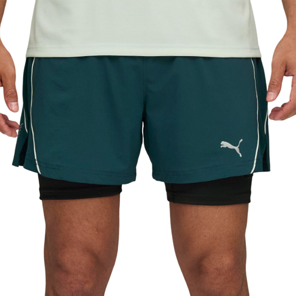 PUMA Velocity 2-in-1 กางเกงออกกำลังกายขาสั้นผู้ชาย