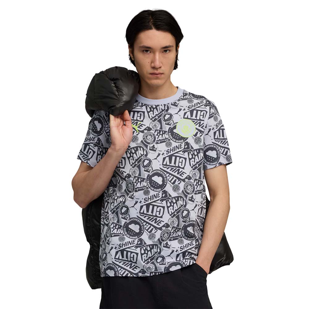 PUMA Manchester City FtblCulture All-Over Print Men's Football T-Shirt