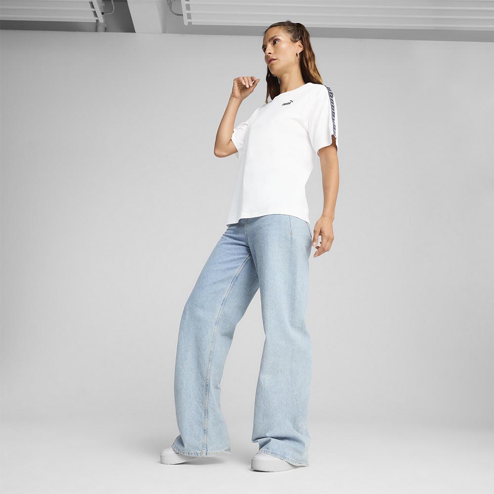 PUMA Essential Tape Relaxed เสื้อยืดผู้หญิง