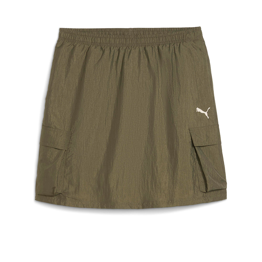 PUMA Bowtique Midi Woven Cargo Girls Skirt