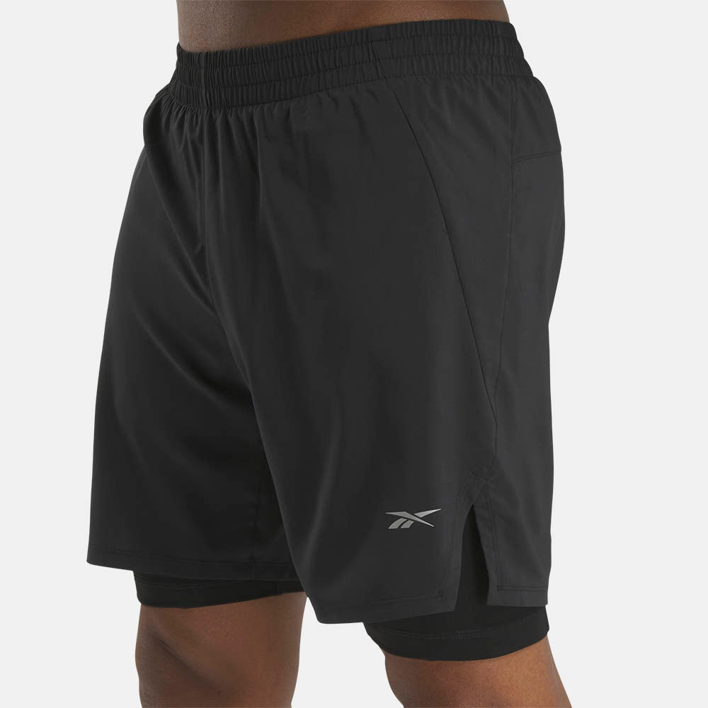 REEBOK Running 2-In-1 กางเกงวิ่งขาสั้นผู้ชาย