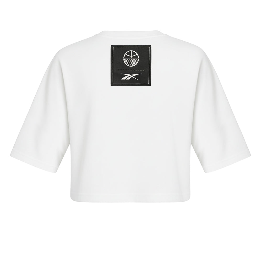 REEBOK ID Basketball Oversize Mesh Crop เสื้อออกกำลังกายผู้หญิง