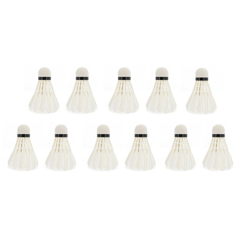 S SPORTS White Shuttlecock (12 pieces)