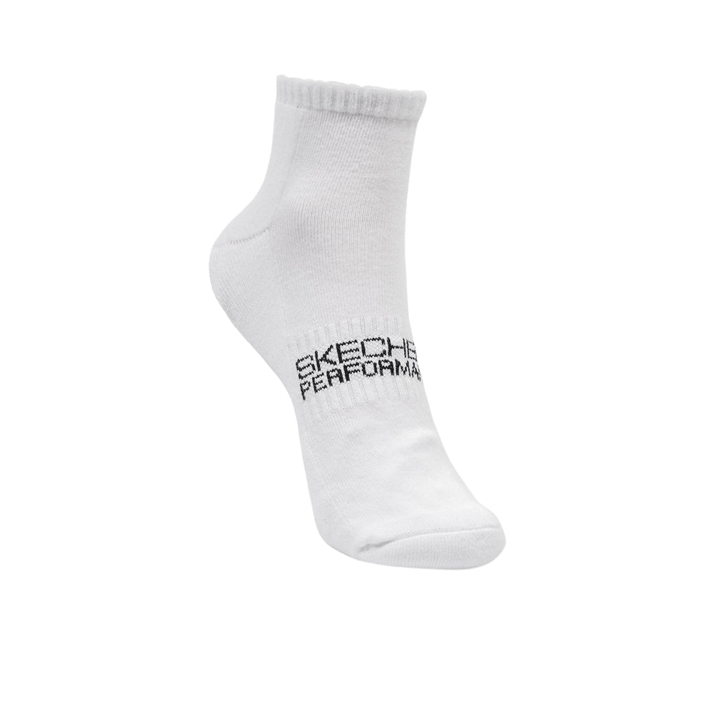 SKECHERS Performance White ถุงเท้าผู้ใหญ่ (แพ็ค 3 คู่)