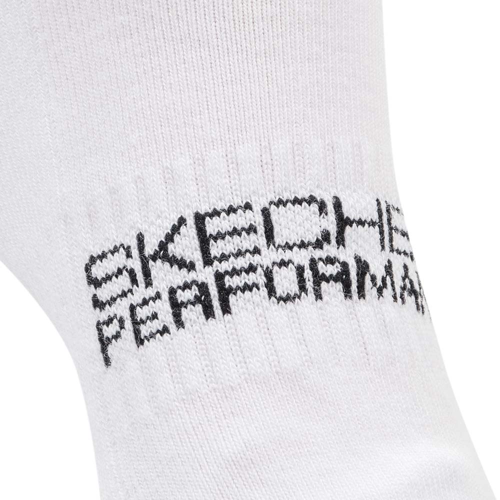 SKECHERS Performance White Unisex Socks (3 Packs) - Supersports Thailand Supersports Thailand