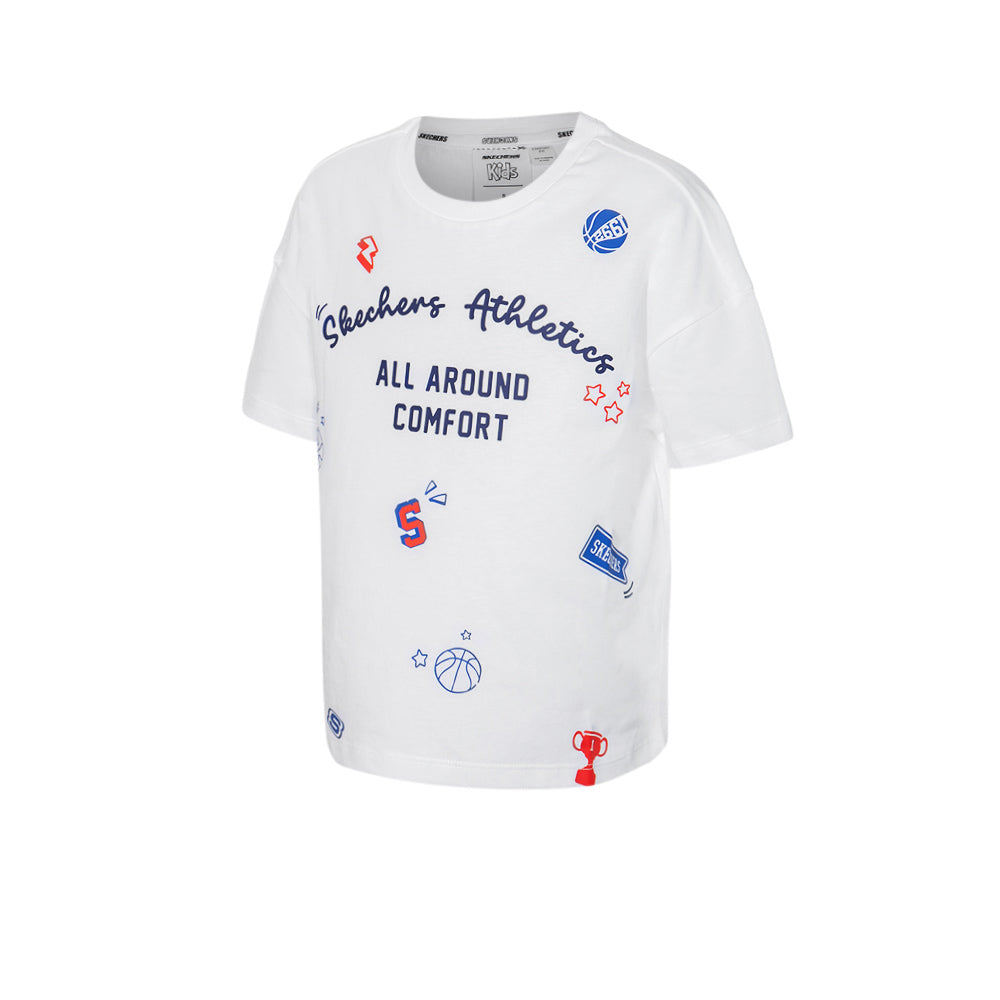 SKECHERS Basketball Culture เสื้อยืดเด็ก