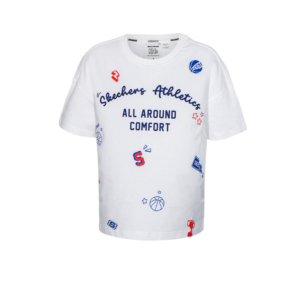 SKECHERS Basketball Culture เสื้อยืดเด็ก