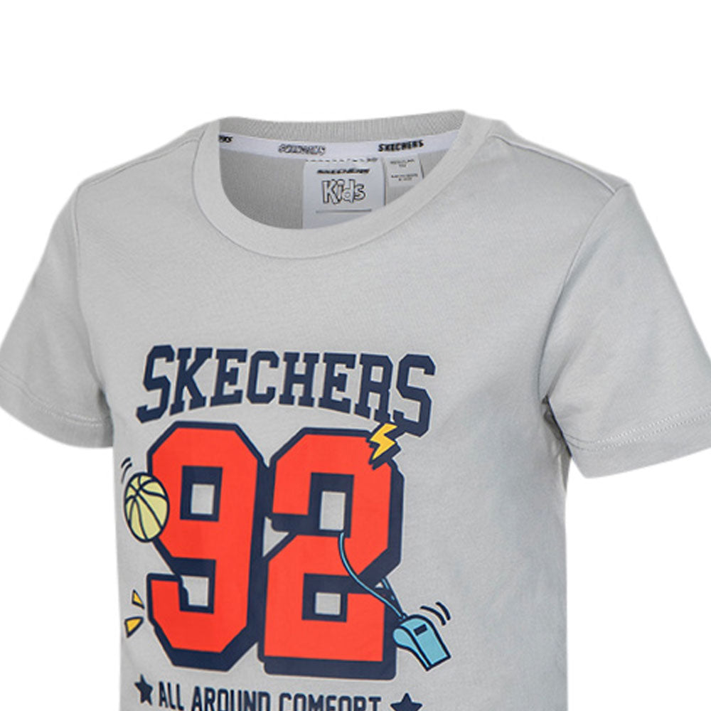 SKECHERS Basketball Culture เสื้อยืดเด็ก