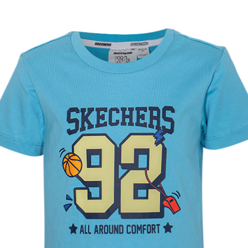 SKECHERS Basketball Culture เสื้อยืดเด็ก