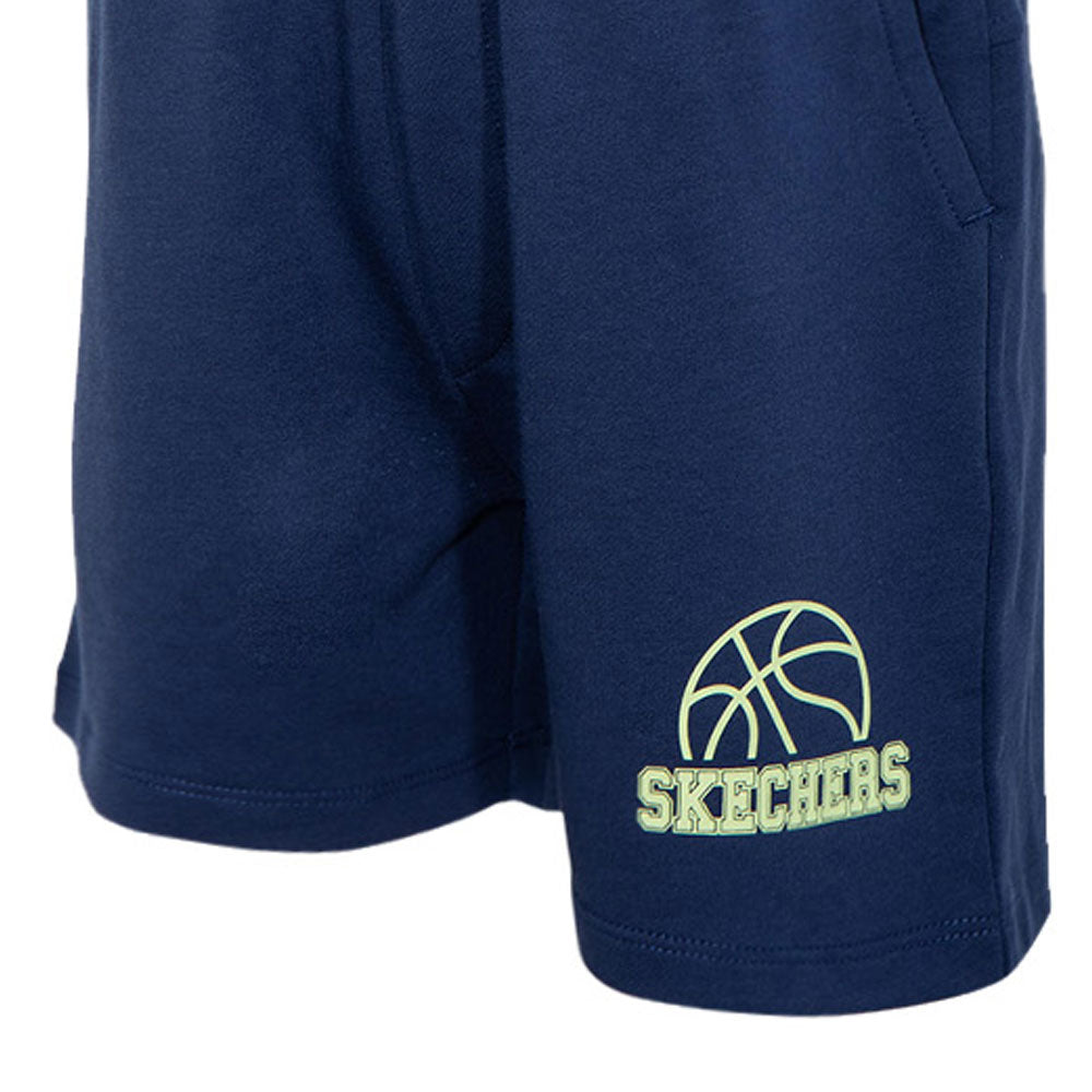 SKECHERS Basketball Culture กางเกงลำลองขาสั้นเด็ก