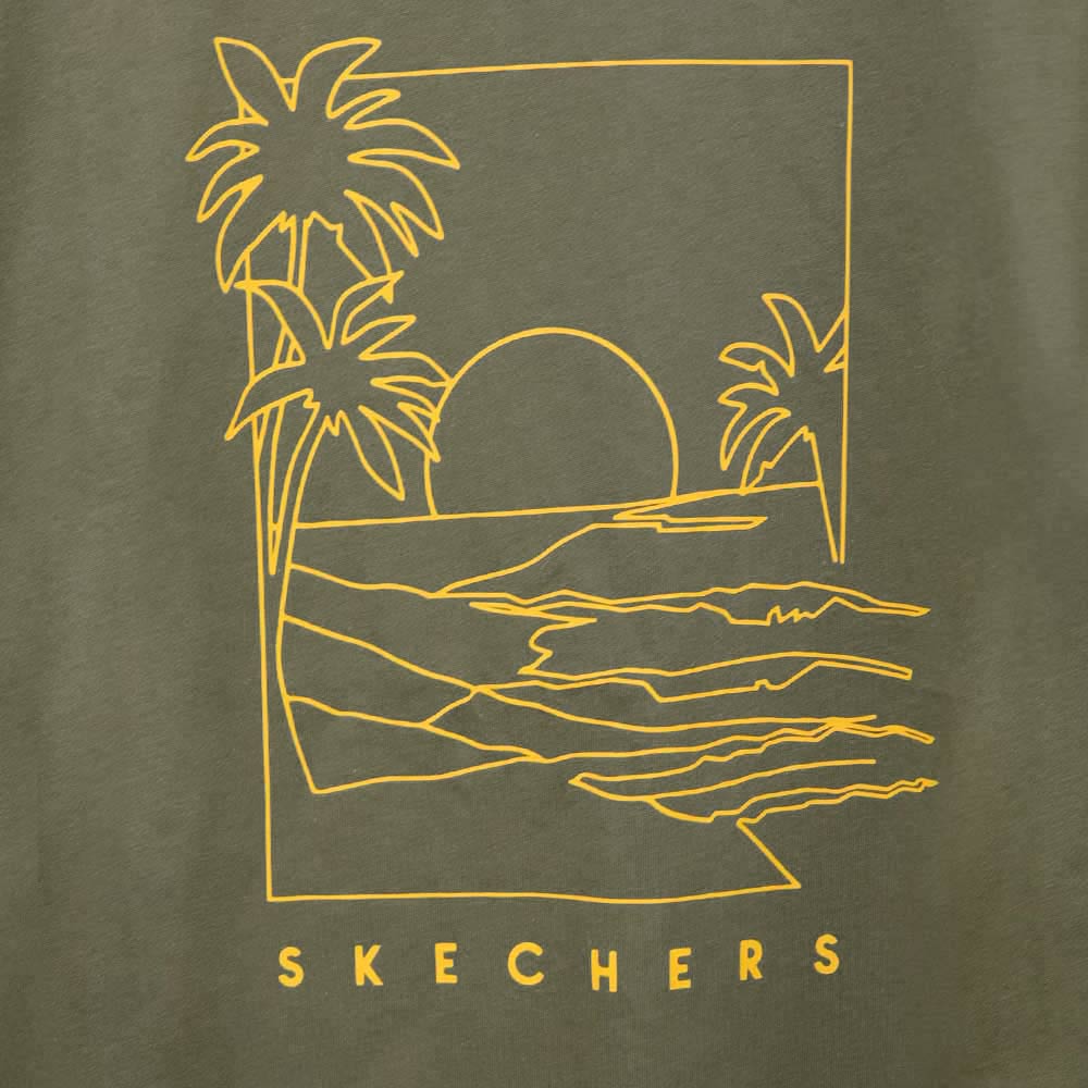 SKECHERS Short Sleeve เสื้อยืดผู้ชาย