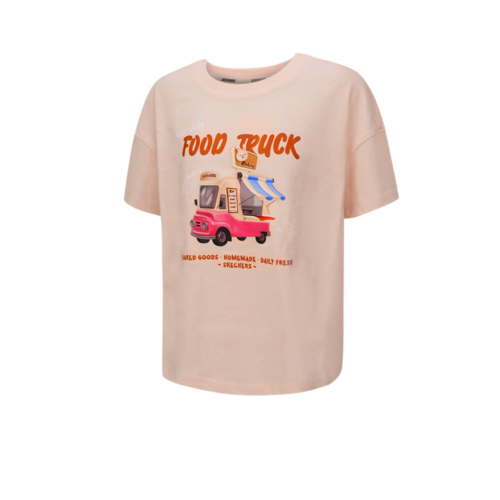 SKECHERS Food Truck Short Sleeve เสื้อยืดเด็กผู้หญิง
