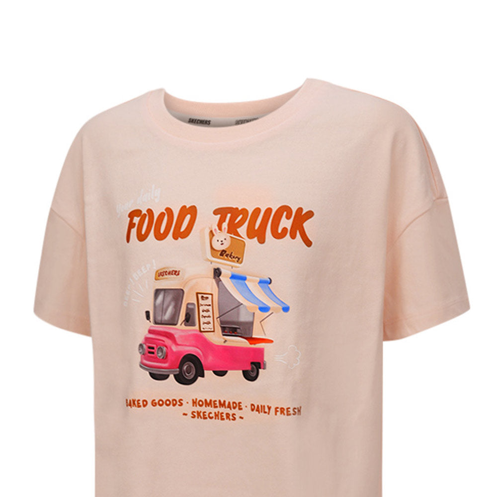 SKECHERS Food Truck Short Sleeve เสื้อยืดเด็กผู้หญิง