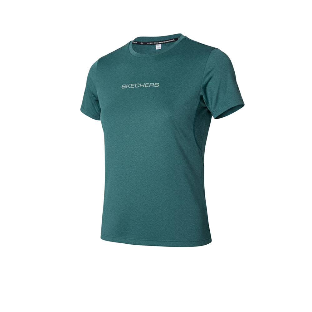 SKECHERS Sleek Motions: Performance Short Sleeve Tee เสื้อออกกำลังกายผู้หญิง