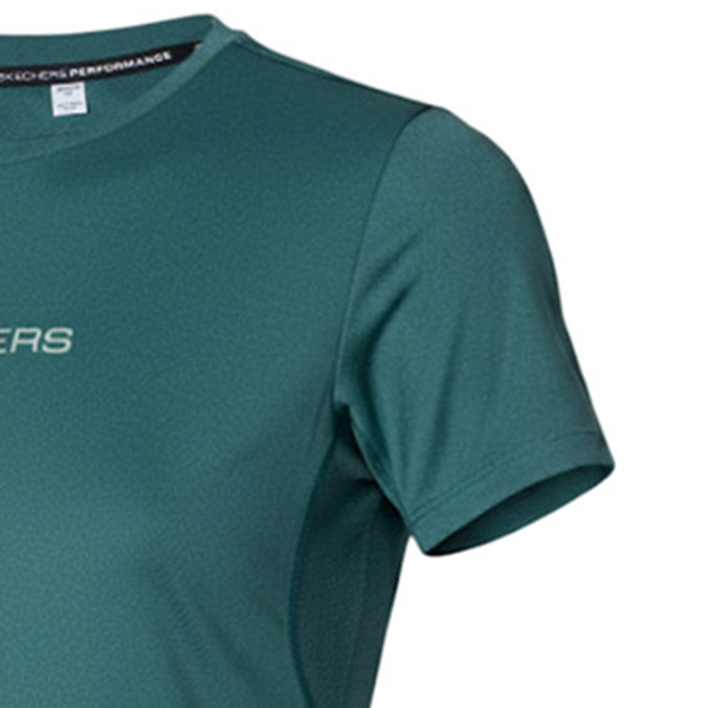 SKECHERS Sleek Motions: Performance Short Sleeve Tee เสื้อออกกำลังกายผู้หญิง