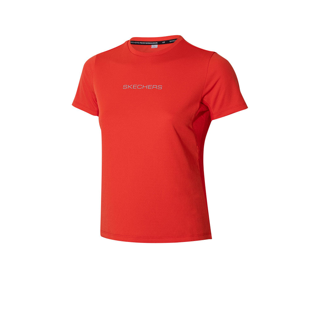 SKECHERS Sleek Motions: Performance Short Sleeve Tee เสื้อออกกำลังกายผู้หญิง