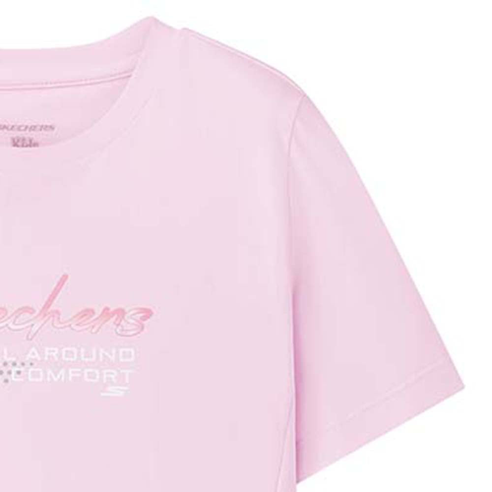 SKECHERS Studio Dance Club: Performance Short Sleeve Girls T-Shirt - Supersports Thailand Supersports Thailand