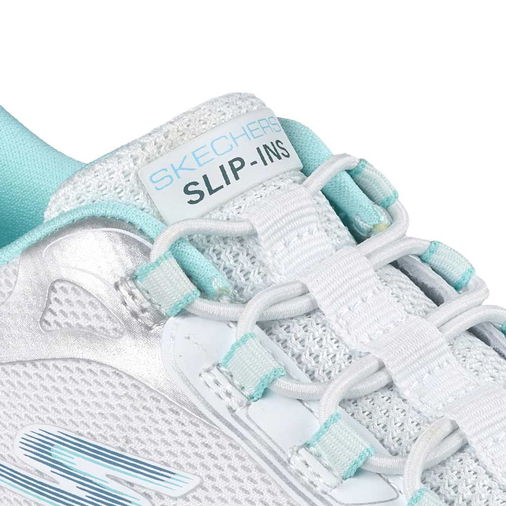 SKECHERS Hands Free Slip-ins: GO RUN Consistent 2.0 - Quick Burst Girls Lifestyle Shoes Supersports Thailand