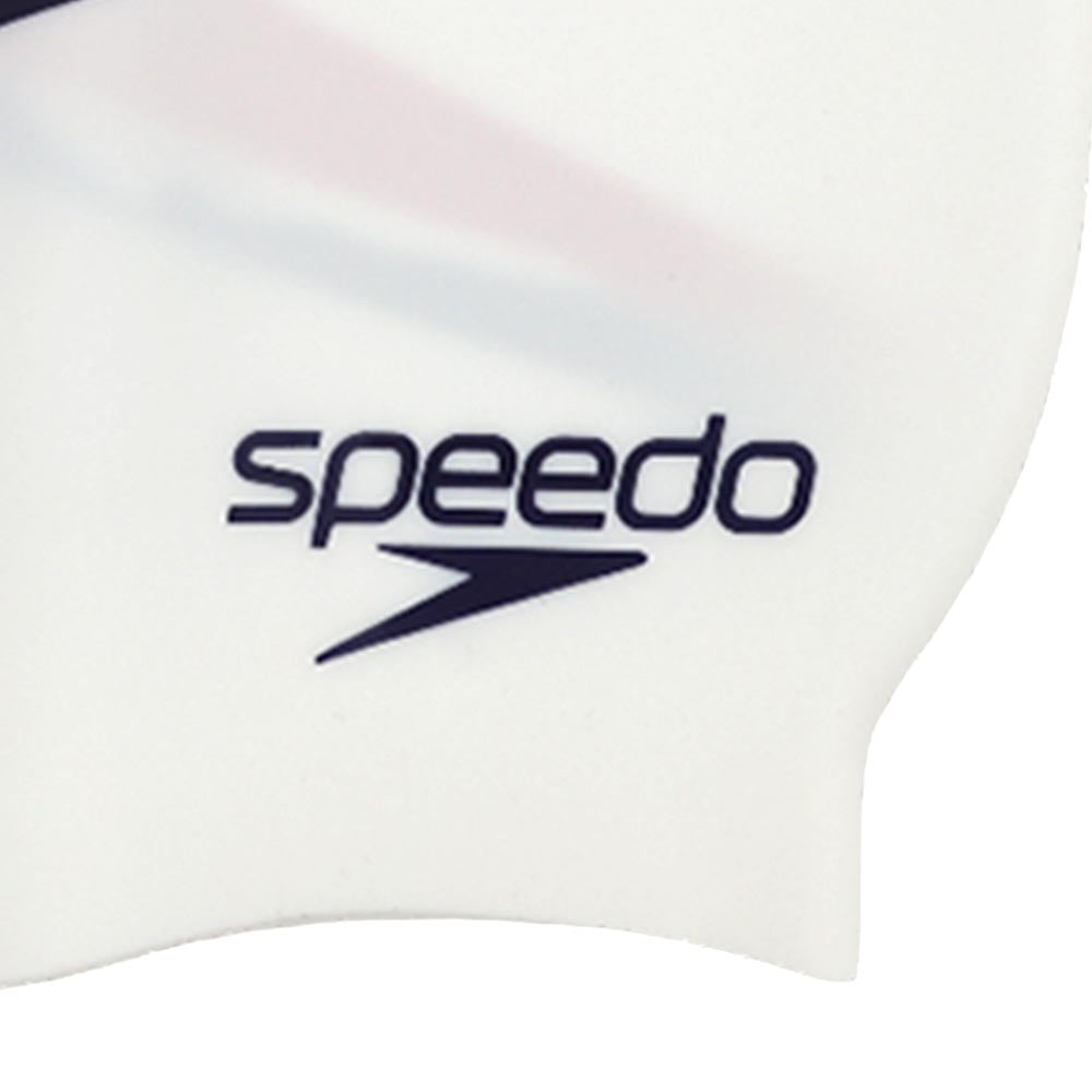 SPEEDO Slogan Printed หมวกว่ายน้ำผู้ใหญ่