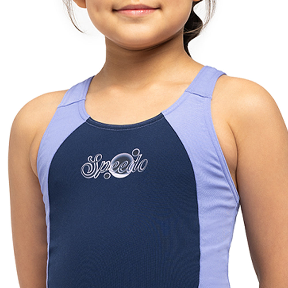 SPEEDO Splash & Learn 2.0 Logo Extra Low Leg Girls Swimsuit