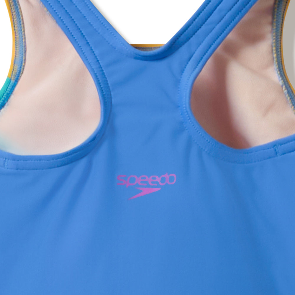 SPEEDO Printed Radiating Splice Girls Swimsuit - Supersports Thailand Supersports Thailand