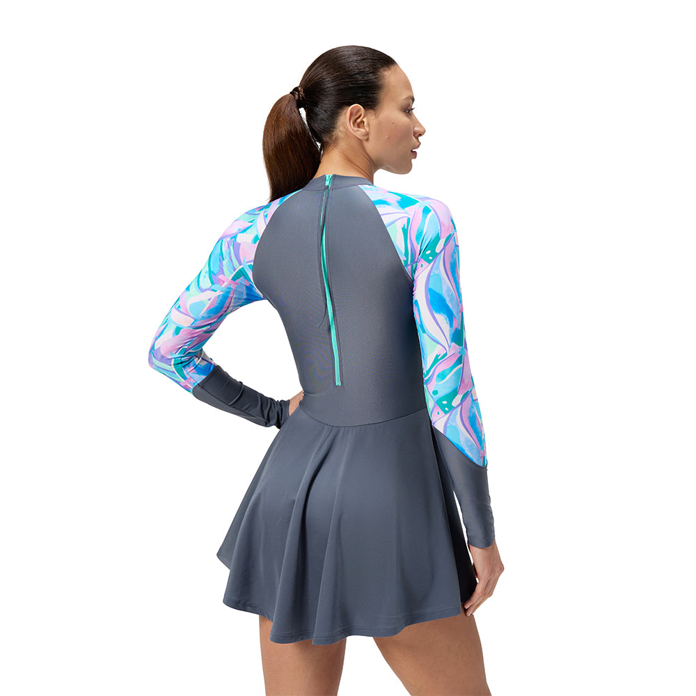SPEEDO Printed Long Sleeve Dress ชุดว่ายน้ำผู้หญิง