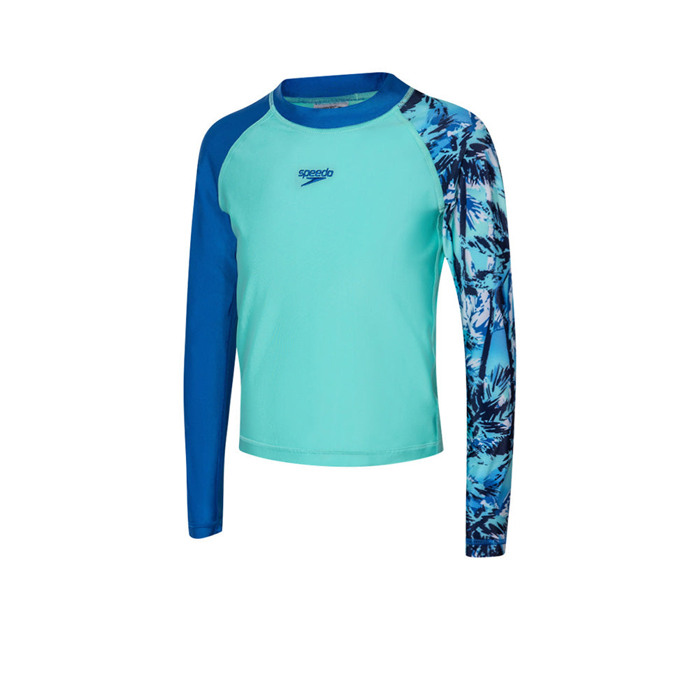 SPEEDO Printed Long Sleeve Boys Rashguard