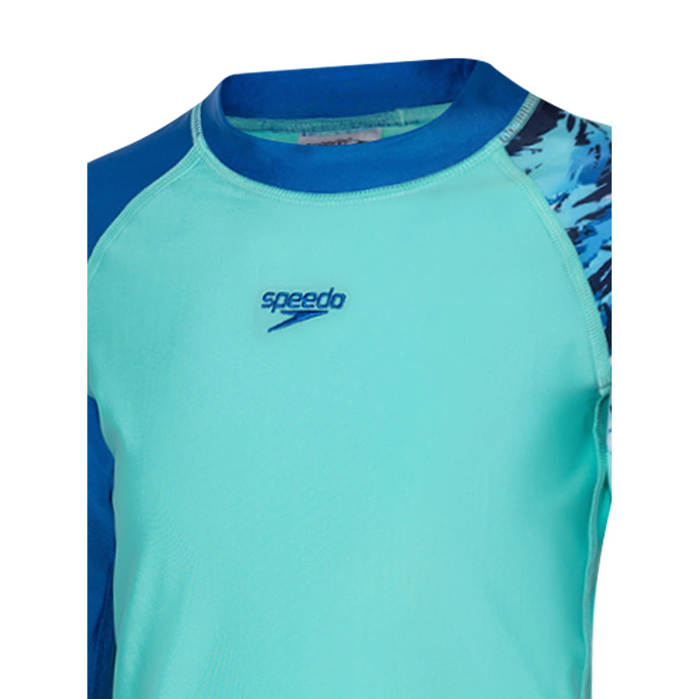 SPEEDO Printed Long Sleeve Boys Rashguard
