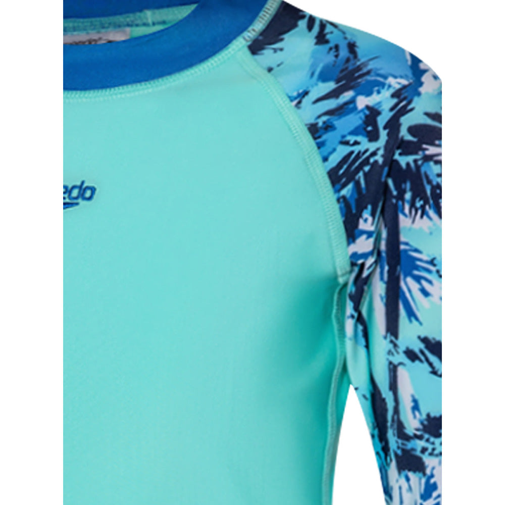SPEEDO Printed Long Sleeve Boys Rashguard