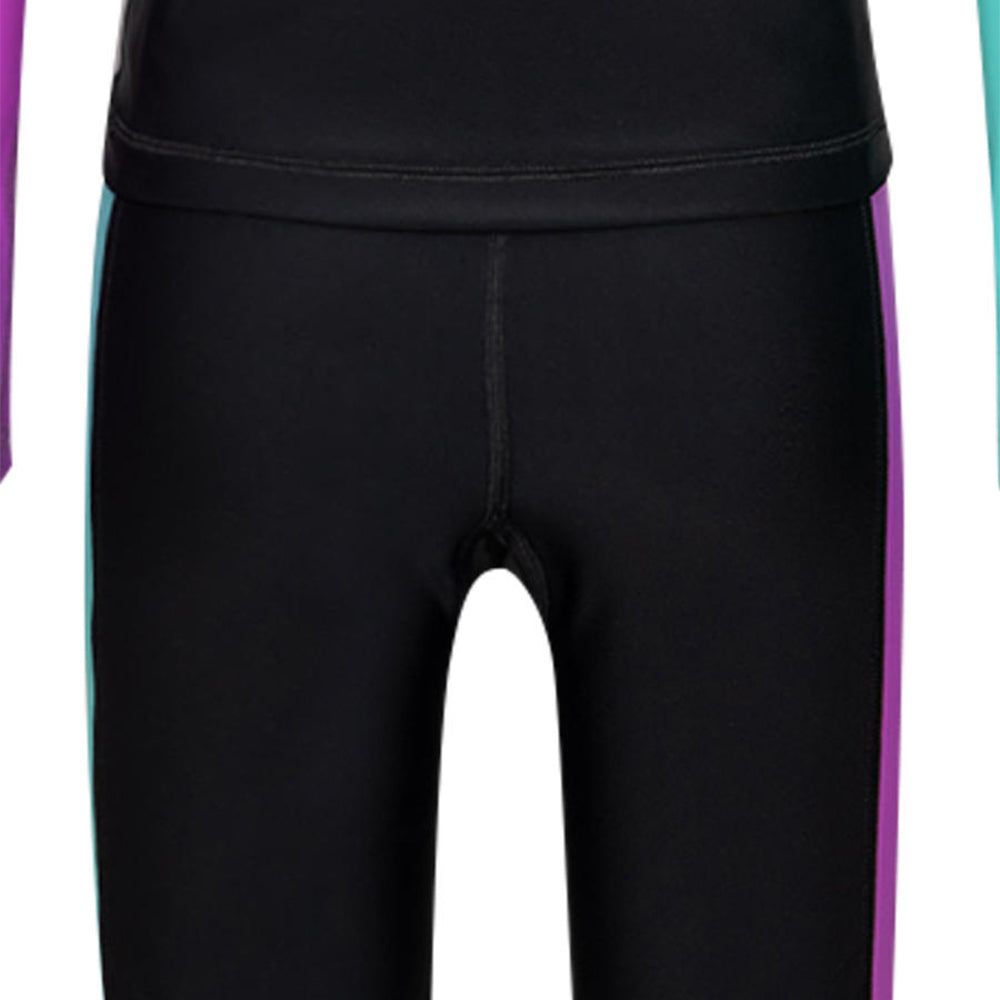 SPEEDO Colourblock Rash Top & Jammer Set Girls Swimsuit