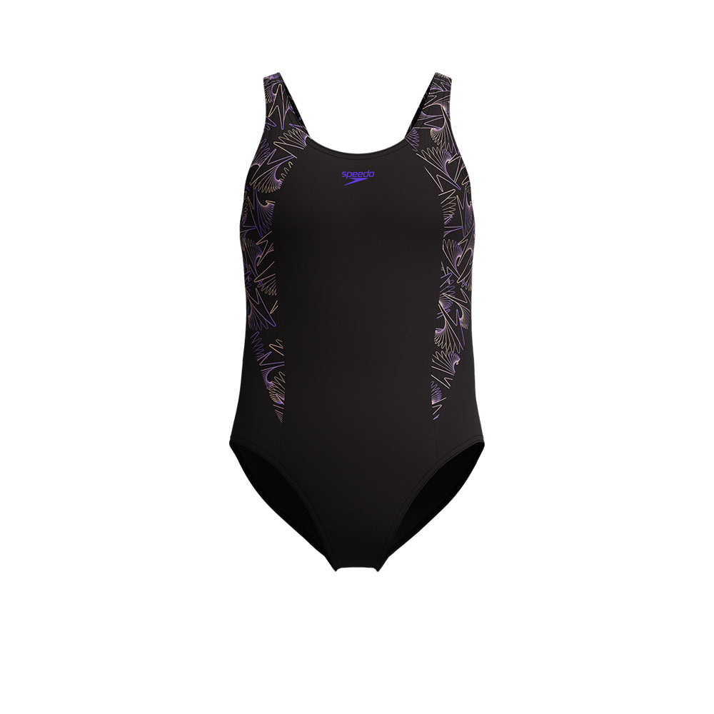 SPEEDO Hyperboom Splice Muscleback One Piece Girls Swimsuit
