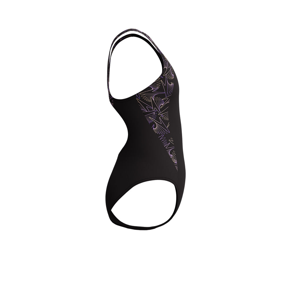 SPEEDO Hyperboom Splice Muscleback One Piece Girls Swimsuit