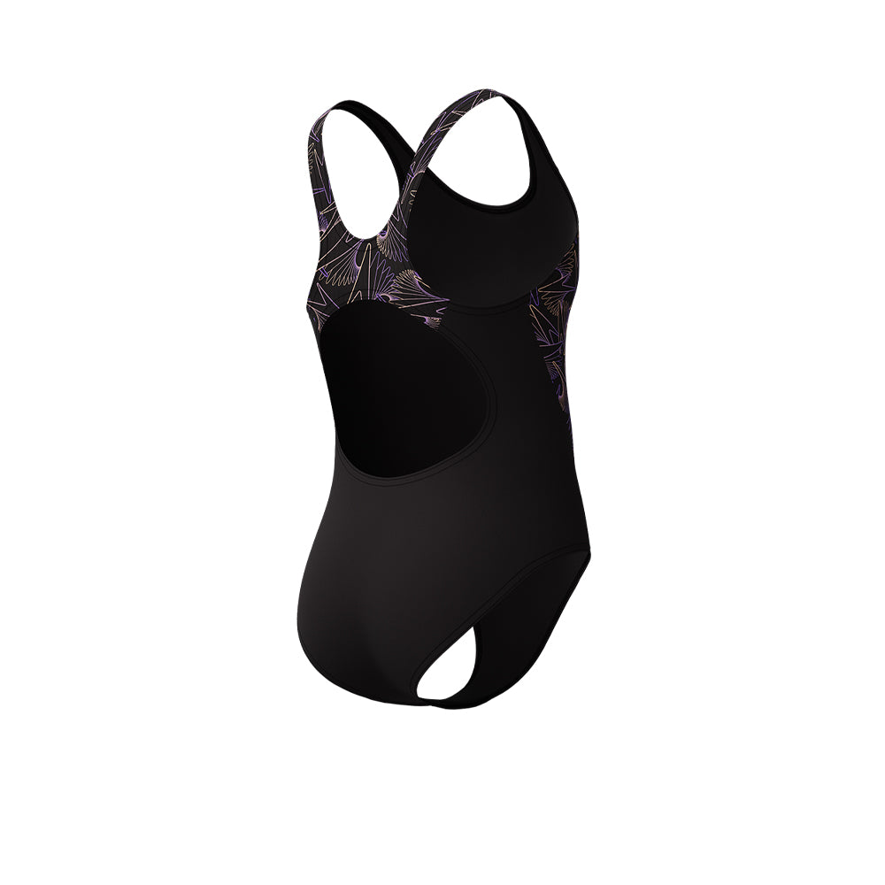 SPEEDO Hyperboom Splice Muscleback One Piece Girls Swimsuit