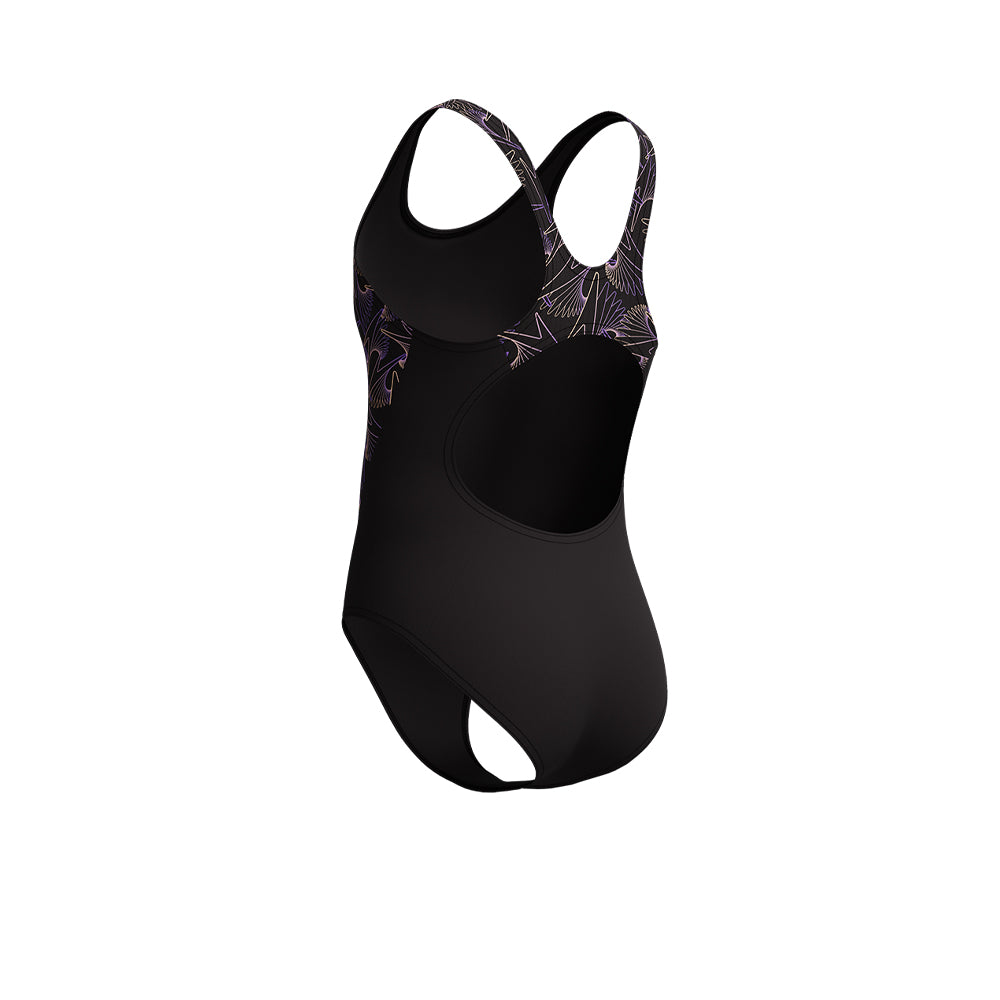 SPEEDO Hyperboom Splice Muscleback One Piece Girls Swimsuit