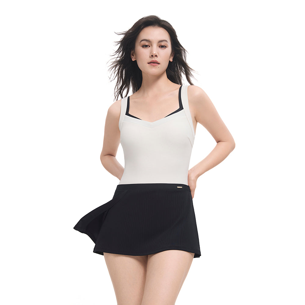 SPEEDO Modernist Half Pleated Short Women's Swim Skirt
