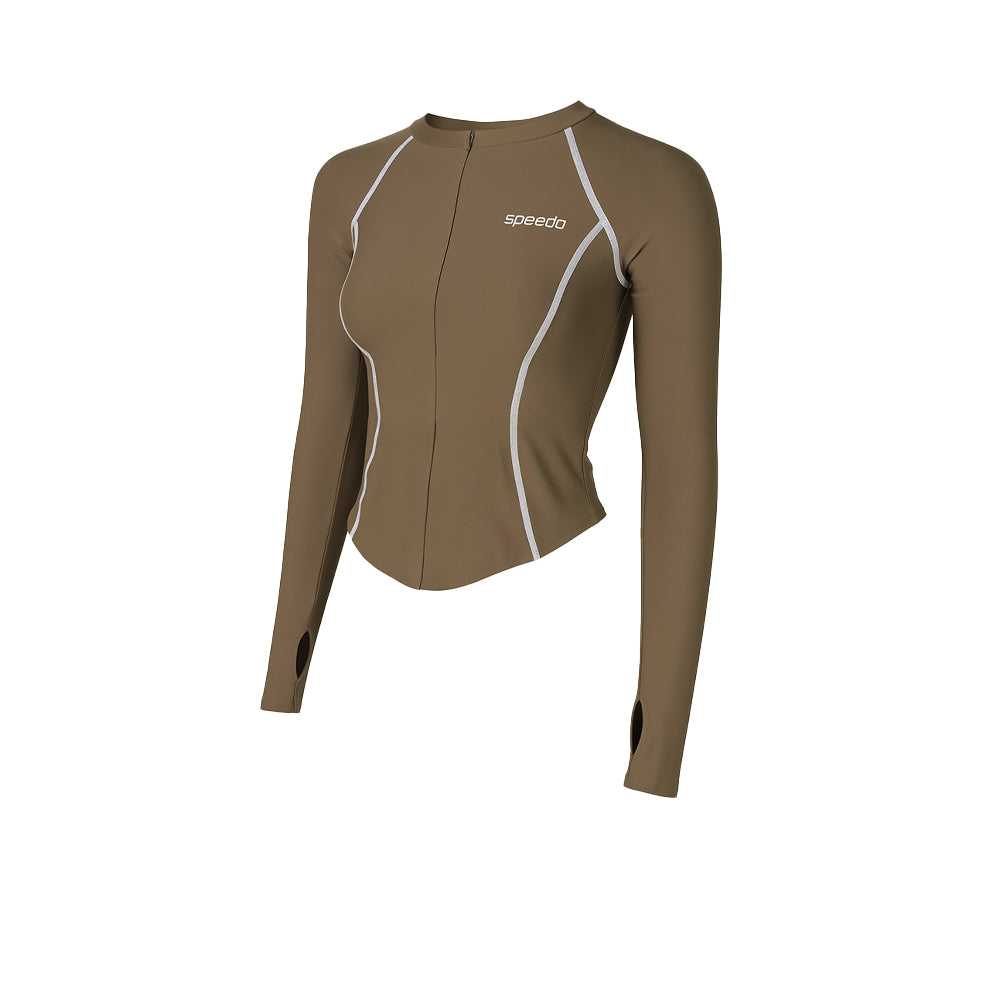 SPEEDO 'Wavechasers 2.0' Sun Protection Round Neck Shaping เสื้อรัชการ์ดผู้หญิง
