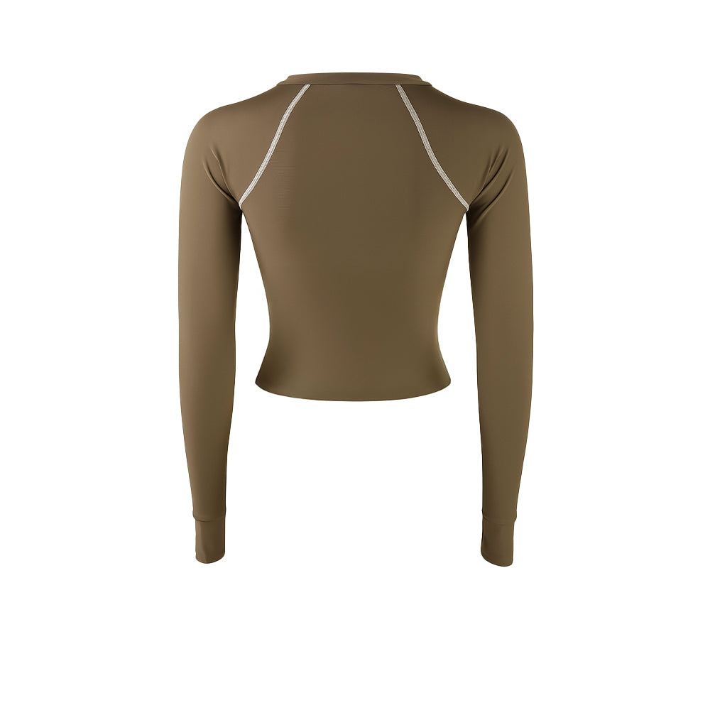 SPEEDO 'Wavechasers 2.0' Sun Protection Round Neck Shaping เสื้อรัชการ์ดผู้หญิง