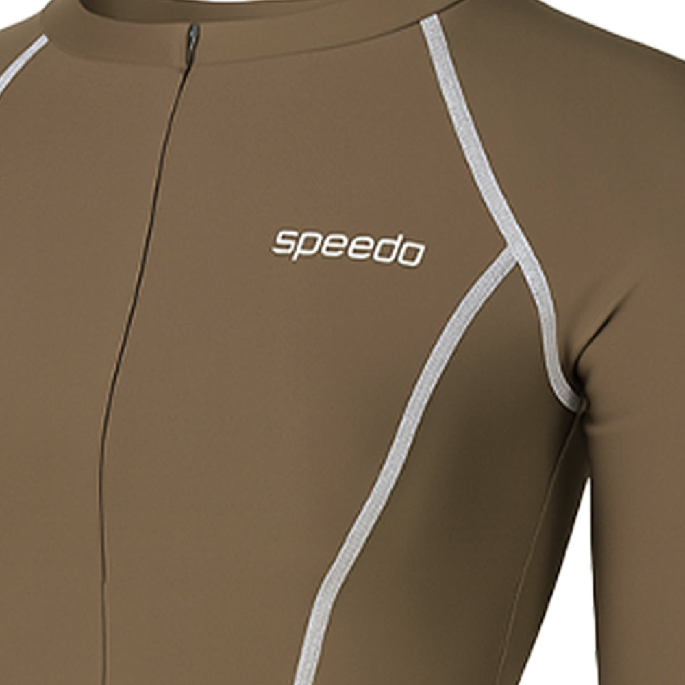 SPEEDO 'Wavechasers 2.0' Sun Protection Round Neck Shaping เสื้อรัชการ์ดผู้หญิง