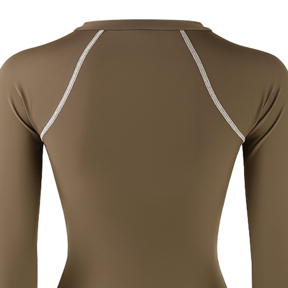 SPEEDO 'Wavechasers 2.0' Sun Protection Round Neck Shaping เสื้อรัชการ์ดผู้หญิง
