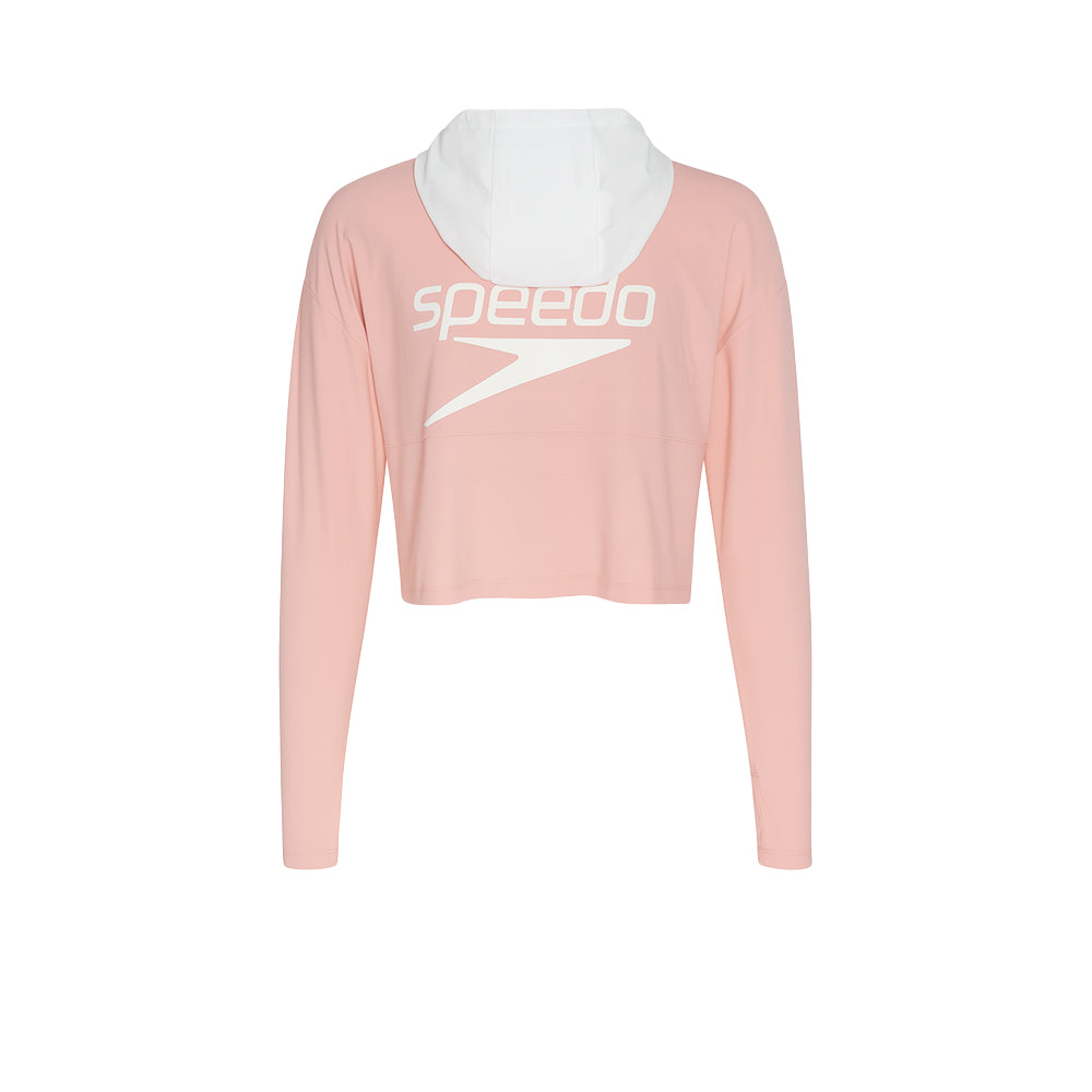 SPEEDO 'Wavechasers 2.0' Sweet Sun Protection Logo Crop Zip เสื้อแจ็คเก็ตผู้หญิง