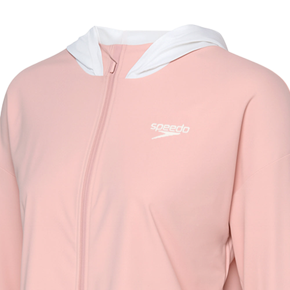 SPEEDO 'Wavechasers 2.0' Sweet Sun Protection Logo Crop Zip เสื้อแจ็คเก็ตผู้หญิง