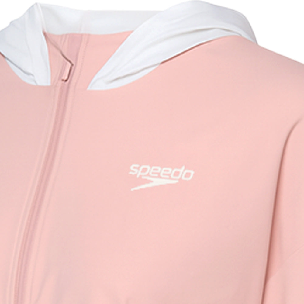 SPEEDO 'Wavechasers 2.0' Sweet Sun Protection Logo Crop Zip เสื้อแจ็คเก็ตผู้หญิง