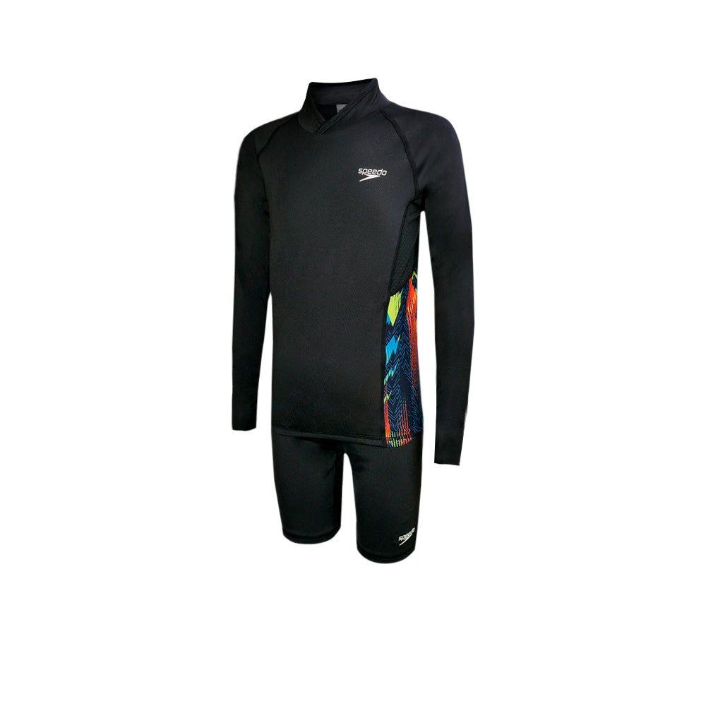 SPEEDO Deluxe Breathable Water Activity Top & Jammer Set Boys Swimsuit