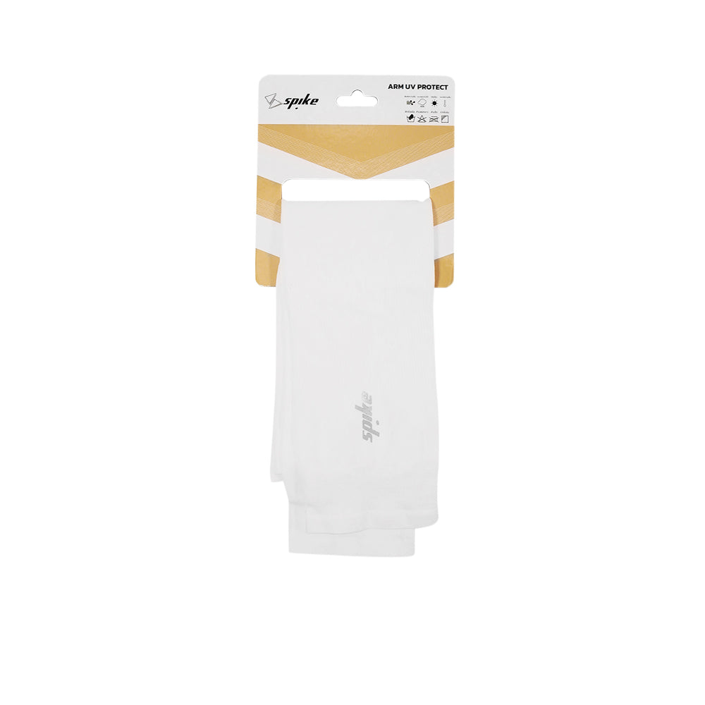 SPIKE White Unisex Running Arm Sleeves - Supersports Thailand Supersports Thailand