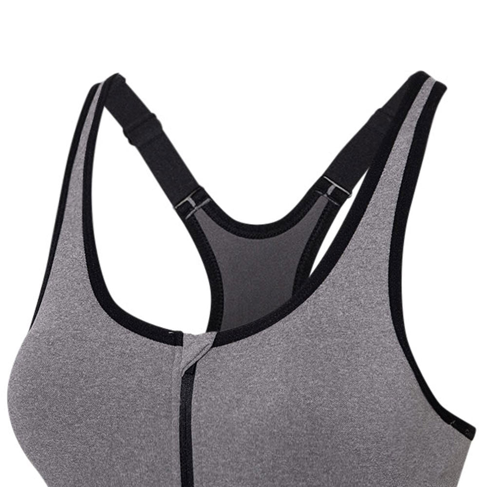 SPIKE Grey Women's Running Sports Bra