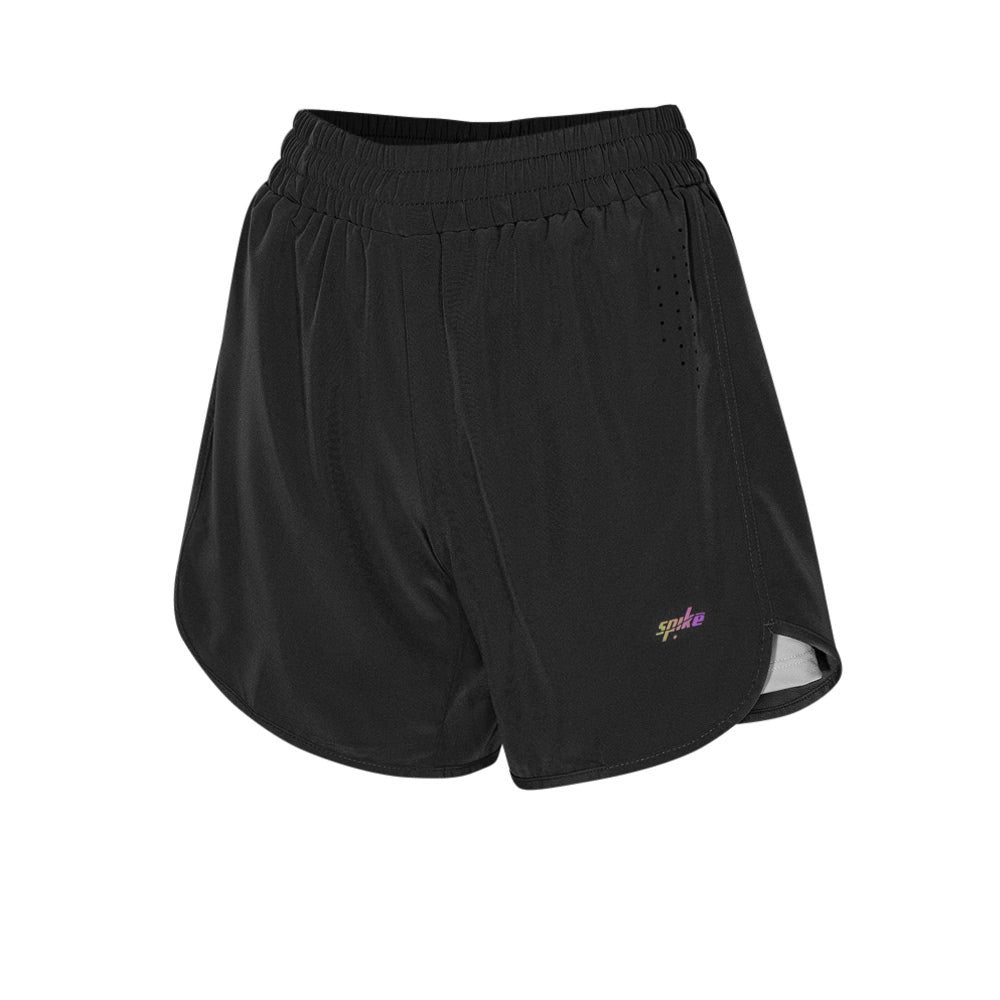 SPIKE Black Women's Running Shorts