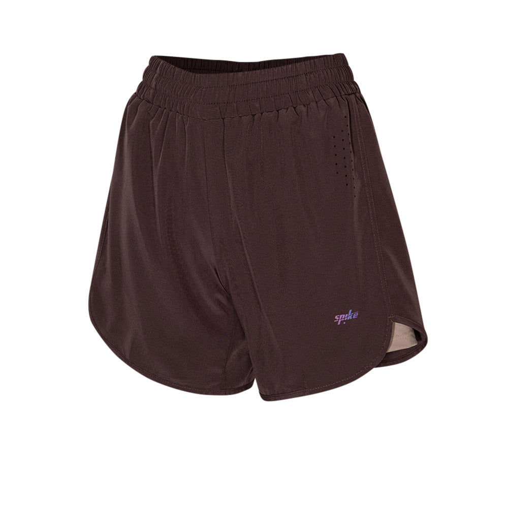 SPIKE Brown Women's Running Shorts