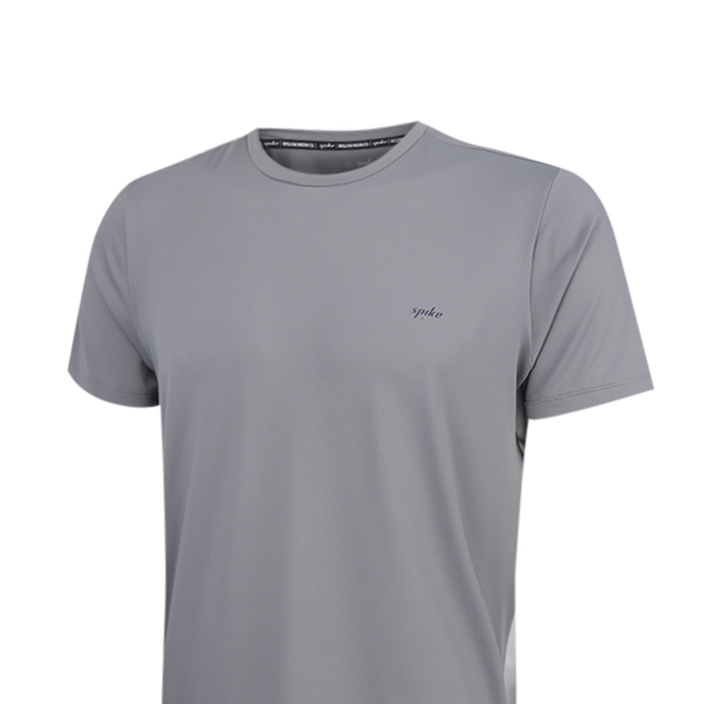 SPIKE Grey Men's Running T-Shirt