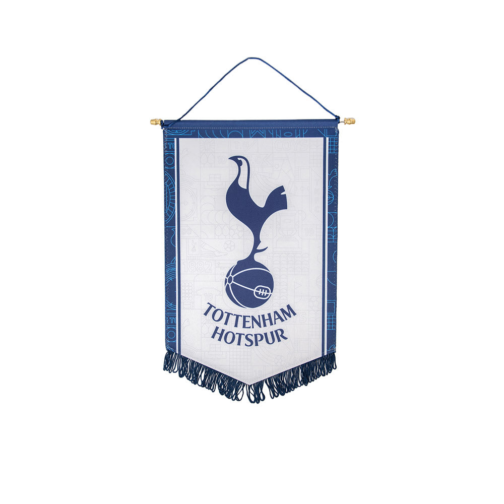 SPURS White And Navy Pennant